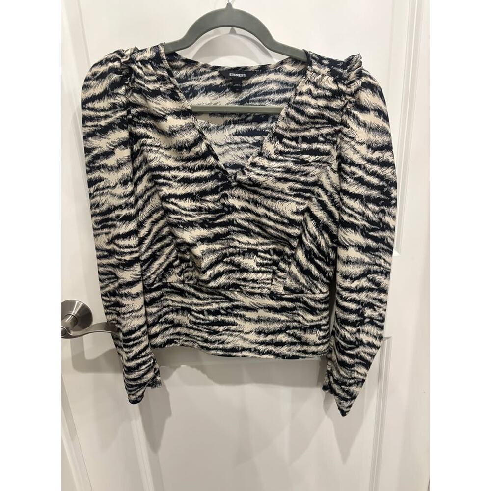Express Animal Print Blouse XS